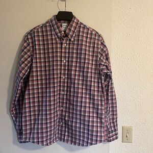Brooks Brothers Mens Multicolor Plaid Long Sleeve Button-Up‎ Shirt Size M Preppy